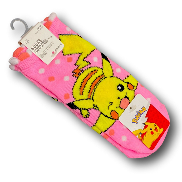 3/$20 Pikachu Pokémon Funny Novelty No-Show Socks - NWT - Picture 2 of 2